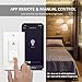 3-Way Smart WiFi Dimmer Light Switch, in-Wall, No Hub Required, Compatible with Alexa and Google Home (WF31)