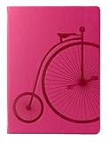 Red Co Journal with Embossed Bicycle, 240 Pages, 5