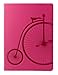 Red Co Journal with Embossed Bicycle, 240 Pages, 5