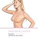 Niidor Adhesive Bra, Strapless Bras for Women Wing-Shaped Silicone Bra 2PCs Pasties for Women（B Cup） Pink
