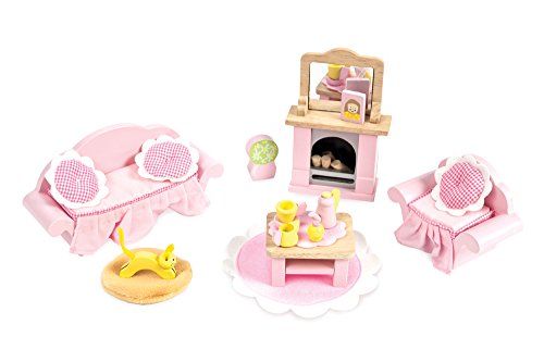 Le Toy Van Wooden Daisylane Furniture Set Including Master Bedroom, Kitchen, Drawing Room, Bathroom, Sitting Room and Childrens Room 6 Complete Rooms - Thumbnail 3