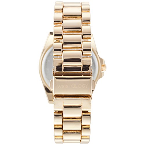 WRISTOLOGY Rachel Womens Super Chunky Gold Pink Face Boyfriend Metal