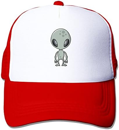 UFO Cartoon Tractor Snapback RedUnisex