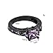 JunXin Size5/6/7/8/9/10/11 Purple Amethyst Cubic Zirconia Engagement Rings Black Gold Plated 77MM