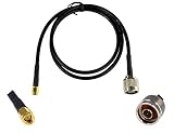 10 ft Low-Loss Coax Extension Cable (50 Ohm) - SMA Male to N Male - for 3G/4G/LTE/Ham/ADS-B/GPS/RF Radio to Antenna or Lightning Arrester Use (Not for TV or WiFi)