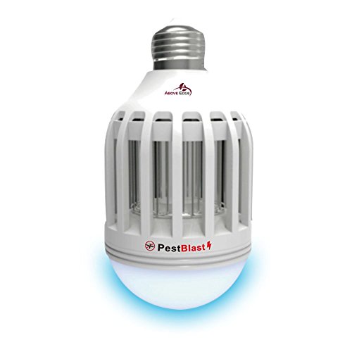 Above Edge Pestblast 2 In 1 Ultimate Mosquito Killer & Pest Control Energy Efficient Led Bulb, Lures, Zaps & Kills Insects, Free Cleaning Brush Included