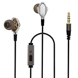 Bestbeisiwo In-Ear Earbuds Heavy Bass Earphones with Noise Isolating Headphone for Smartphone, Pad