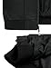ZSHOW Men's PU Faux Leather Black Belted Design Quick Dry Slim Bomber Jacket Casual Wear(Black,Medium)