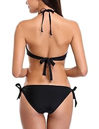 Vegatos Traje de baño de dos piezas para dama con aros y triángulo acolchado