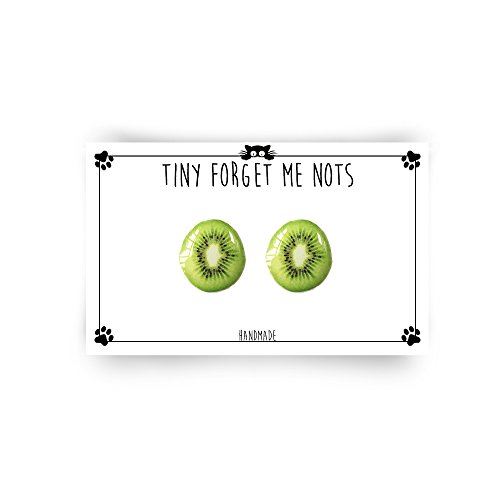 Kiwi Fruit Stud Earrings - Fruit Stud Earrings - Kiwi Stud Earrings - Surgical Steel Stud Earrings - Hypoallergenic Stud Earrings - Kiwi
