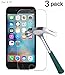 TANTEK [3-Pack Screen Protector for Apple iPhone 7 Plus /6 Plus /6S Plus (5.5 Inch),Tempered Glass Film,Ultra Clear,Anti Scratch,Bubble Free,Case Friendly