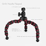 Grifiti Nootle Flexpod Flexible Tripod for Small DSLRs, Mirrorless, Compact Cameras, iPad Mounts, iPhone and Smartphone Tripod Mounts