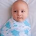 CuddleBug Muslin Baby Swaddle Blankets for Boys and Girls Size Large 4 x 4 Feet – Muslin Cotton 4 Pack (Colorful Critters)