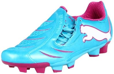 Amazon.com | Puma Women's Powercat 3.10 FG Soccer Cleat, Blue Atoll/White/Fuschia, 11 B US | Soccer