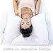 Sleep Yoga Dual Position Neck Design, Hypoallergenic, Ergonomically Designed Cervical Pillow to Help Improve Posture, Flexibility, and Sleep Quality, Medium Soft, White