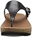 FitFlop Women's The Skinny Cork Leather, Black, 7 M US