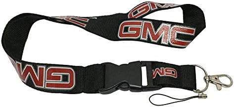 1pcs GMC Auto Lanyard Workout Gear Office And Auto Car Keychain Accessories Motorbike Superbike Lanyard With Webbing Strap Quick Release Buckle