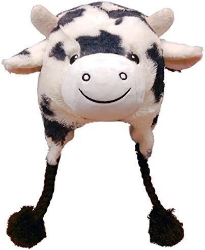 Anico Soft Plush Animal Hat, Cow, 18"