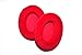Velor Replacement Ear Pads for HyperX Cloud & Alpha, ATH M50X, Steelseries Arctis, Logitech G Pro & More Headphones, Soft Velour, Memory Foam & Long Lasting Earpads by Brainwavz - Red