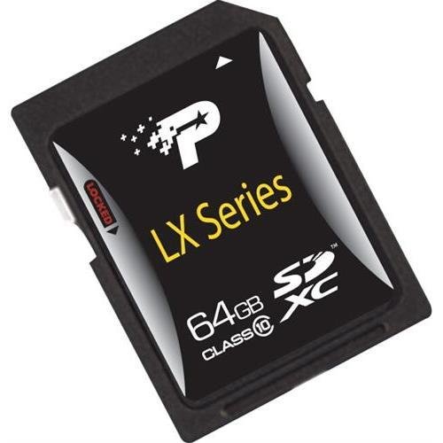 patriot memory psf64gsdxc10 64gb lx series class 10 sdxc - 1 card