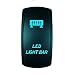 STVMotorsports® Laser Backlit Blue Rocker Switch LED LIGHT BAR 20A 12V On/off LED Light (Blue)