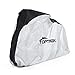 Toptrek Bike Cover Waterproof Outdoor Storage Bicycle Cover for Mountain Bike Road Bike Dirt Rain Snow Bike Protection Large XL Size Heavy Duty 210D Oxford Fabric (Black&Silver)