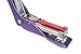 PraxxisPro, Fortis, 1/2-Strip (105 Staples) Compact Stapler, 2 to 25 Sheets, All Streel Construction, in 8 Vivid Colors (Purple)