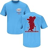 Ole Miss Fans. Colonel Reb Light Blue T Shirt (Sm-3X)