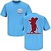 Ole Miss Fans. Colonel Reb Light Blue T Shirt (Sm-3X)