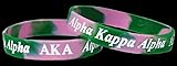 Alpha Kappa Alpha Sorority Silicone Bracelet