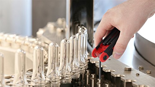 Drixet Red Folding Metric/mm Hex Socket Driver Allen Key. (8-Piece) - Thumbnail 5