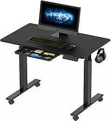 SHW Electric Height Adjustable Mobile Rolling