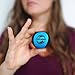 Stress & Anxiety Relief, Hand Exercise Therapy Squeeze Toy Carpal Tunnel Ball By Oakapex - 2.2 Inches Diameter Size For Kids & Adults - Medium Firmness Gel Core - Soft Lycra Fabric - Blue & Black