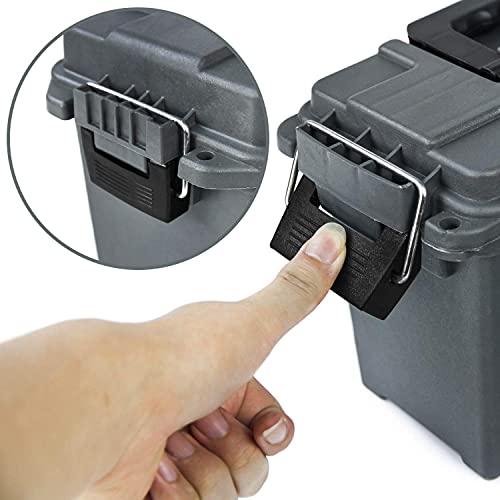 GUGULUZA Plastic Ammo Cans, 2Pack Lockable Ammo Storage Containers