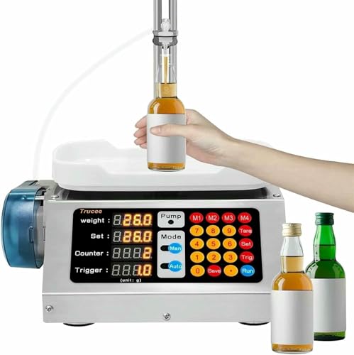 HOTAPEPU Liquid Filling Machine, 1.2 L/min Electric Bottles Filler, Commercial Filling Machine, Oils, Test Packages and Juices ~/