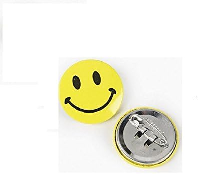 Three Legs 48 Mini Metal Smiley Smile Face Button Pins
