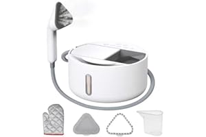 Dyvio Steamer for Clothes Handheld Fabric Steamer Garment 1560W, 2 in 1 Fabric Wrinkle Remover 600ml Water Tank Fast Heat Professional Clothing Steamer with 5 Steam Options, Self-cleaning Function