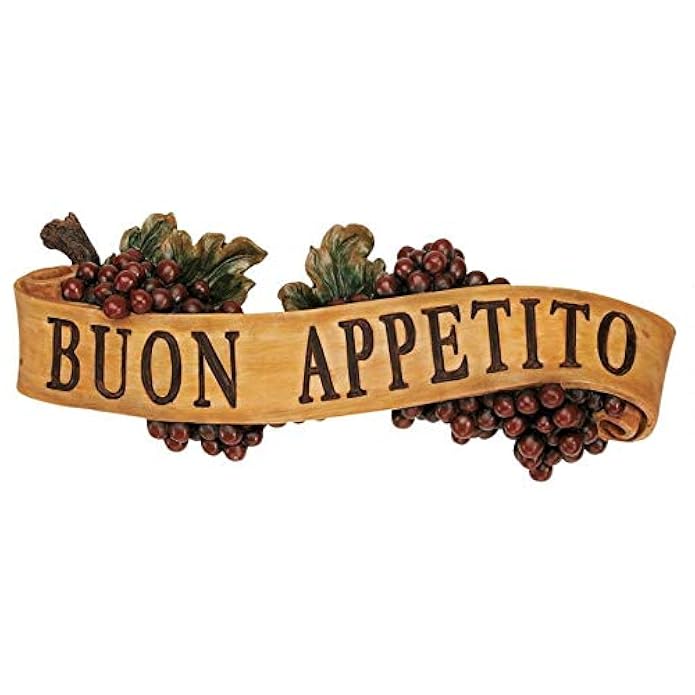 Design Toscano Abbondanza Buon Appetito Sculptural Wall Plaque Brickseek