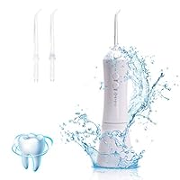 Water Flosser Professional Teeth Cleaner - Portable and Rechargeable IPX7 Waterproof 3 Modes Water Flossing with Build-in 2000mAh Rechargeable Lithium Battery for Home and Travel，Braces & Bridges Care