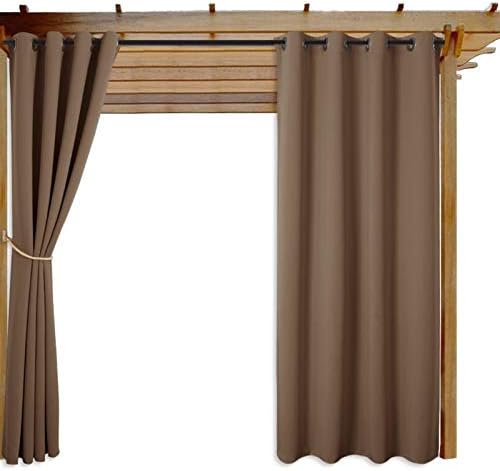 Nicetown Exterior Curtains For Patio Grommet Outdoor Curtain Drape Waterproof And Mildew Resistant Khaki 1 Piece 130cm Wide By 240cm Long Price In Saudi Arabia Amazon Saudi Arabia Kanbkam