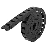 uxcell Black Plastic Drag Chain Cable Carrier 10 x 15mm for CNC Router Mill