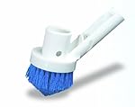 Swimline 8201 Corner & Step Vac Brush, 675" x 3", White/Blue