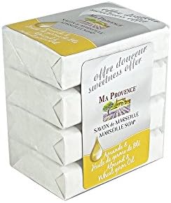 Ma Provence Marseille Soap Bar Almond &amp; Wheat Germ Oil 4x75g (4x2.65oz)