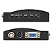 eSynic CCTV Camera BNC S-Video VGA to VGA Converter Box PC to TV VGA Input to VGA Output Laptop Computer Monitor Converter Adapter for DVR DVD Player Support PAL NTS