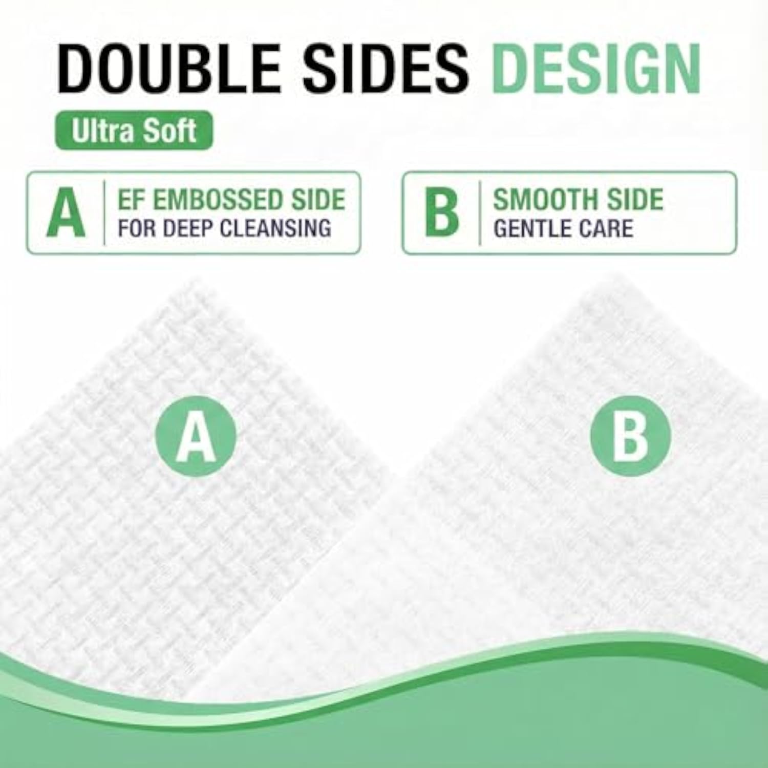 Vinda Clean Face Towels Disposable - Makeup Remover Wipes Sensitive Skin - Dry Face Wipes for Women Men Cleansing - Face Wash Cloths with XL Size - 50 Count 50%OFF