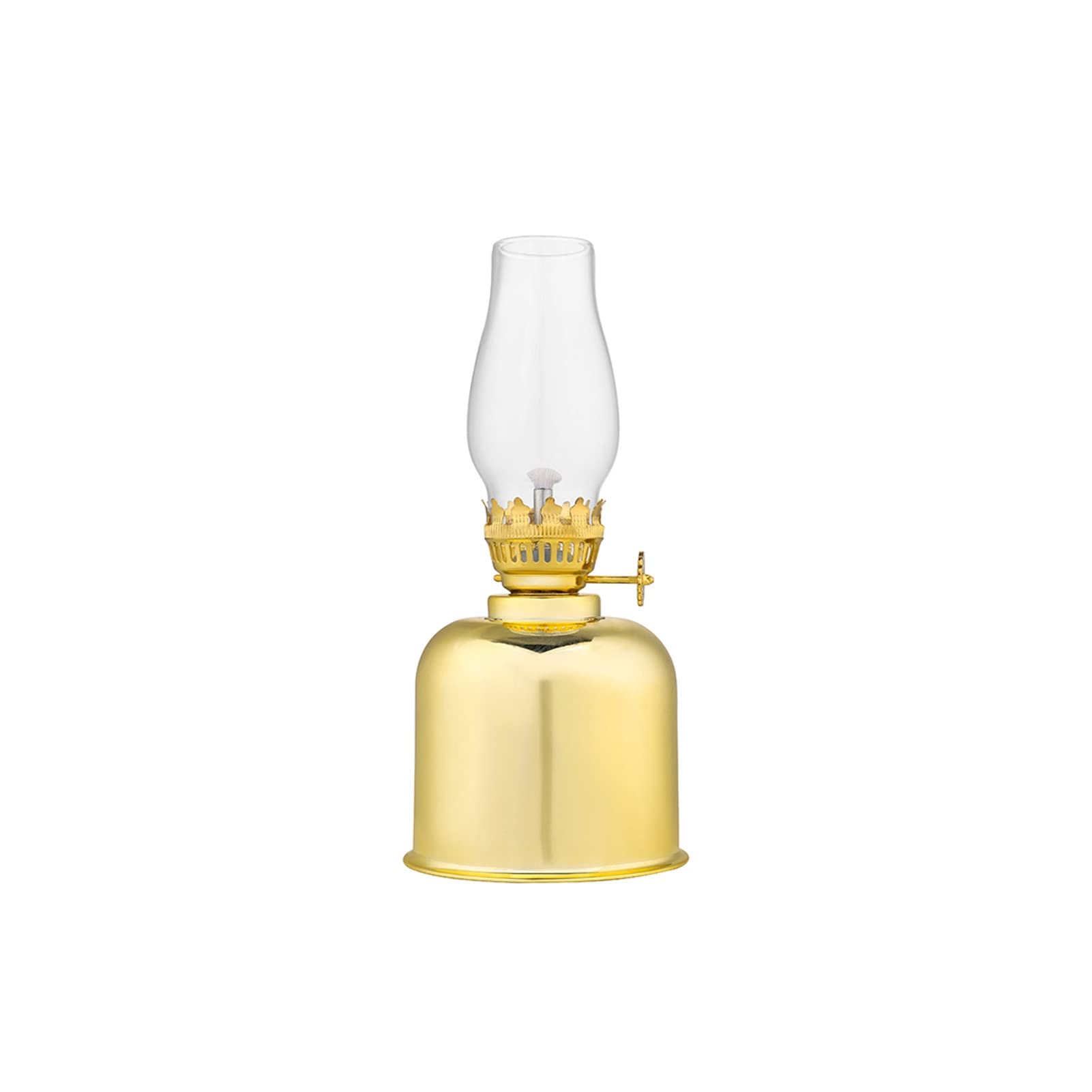 Mirror Kerosene Lamp Lantern - 7.28 In Glass Oil Table Lights For Home Lighting Decoration (Color : Gold)