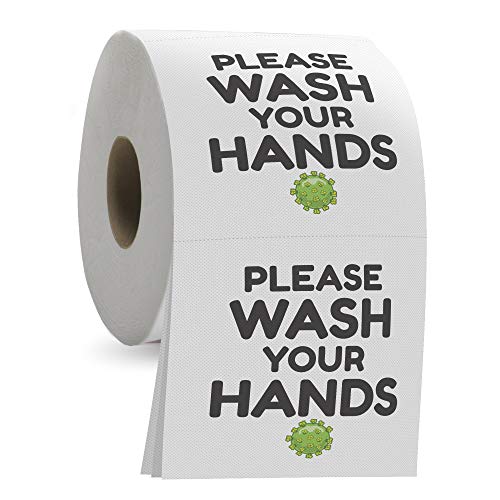 Please Wash Your Hands Toilet Paper 3 Ply Bathroom Tissue with 200 Sheets in Each Roll Funny