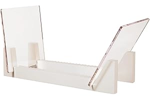 homwowo Elegant Clear Acrylic Vinyl Record Storage Holder Stand Display Add Sophistication To Music Collection Organizer Home