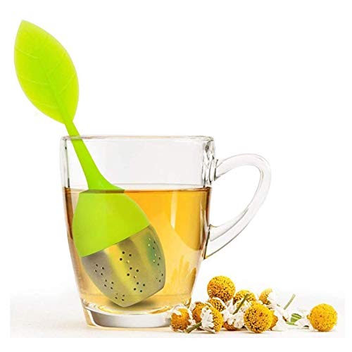 Bekith Tea Infuser - Set of 7 Silicone Handle Stainless Steel Strainer Drip Tray Included - Loose Tea Steeper - Best Tea… - Image 4