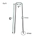 AAGUT Garden Stakes Pins, Landscape Staples 250 Pack 6 Inch 11-Gauge Galvanized Lawn Stake for Dog Fence, Weed Barrier Fabric, Ground Cover, Irrigation Tubing Soaker Hose, Chicken Wire